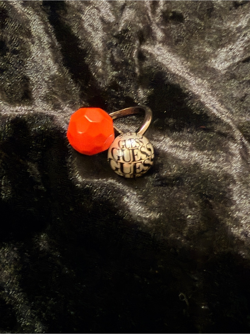 Guess 2 Stone Statement Adjustable Ring
